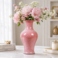 Grand vase rose poudré