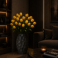 Grand vase noir mat