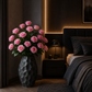 Grand vase noir mat