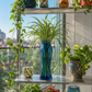 Vase cristal bleu