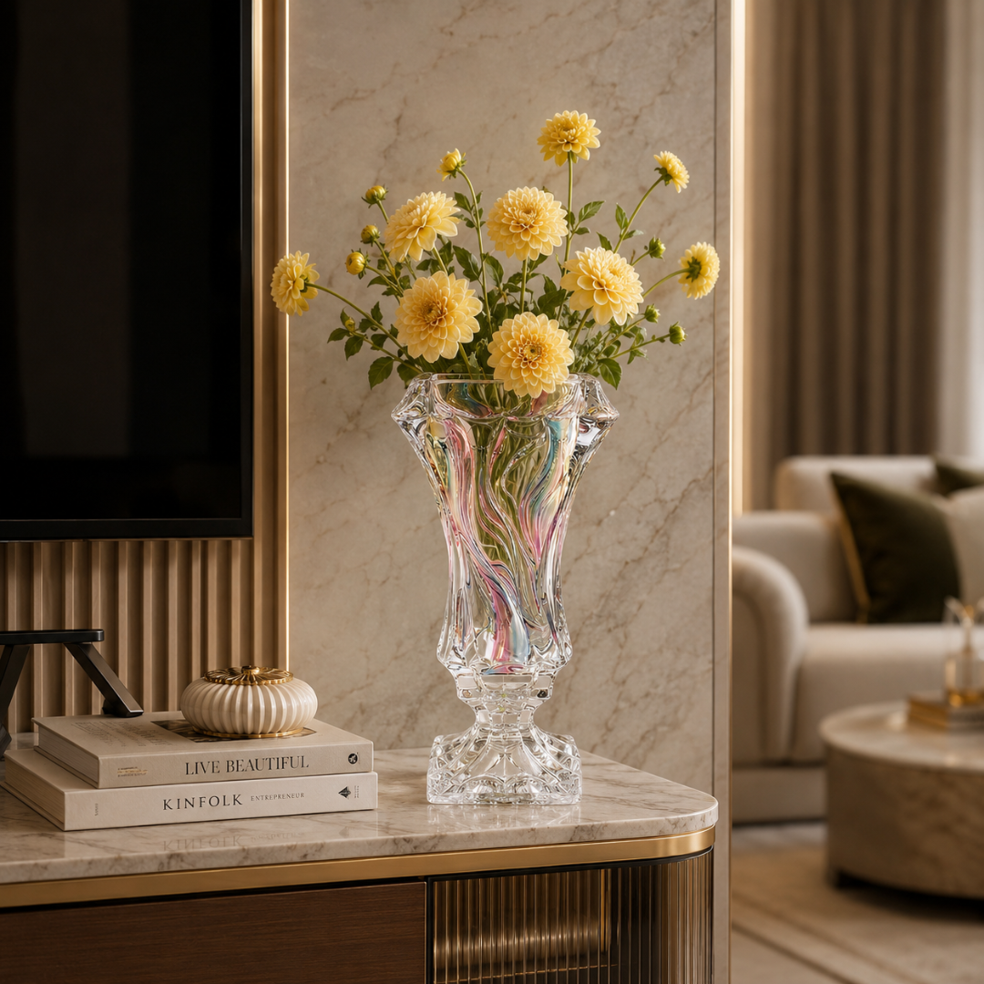 Vase cristal moderne