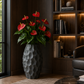 Grand vase noir mat