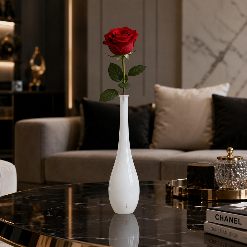 Vase soliflore en verre