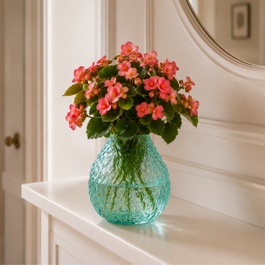 Vase bleu turquoise
