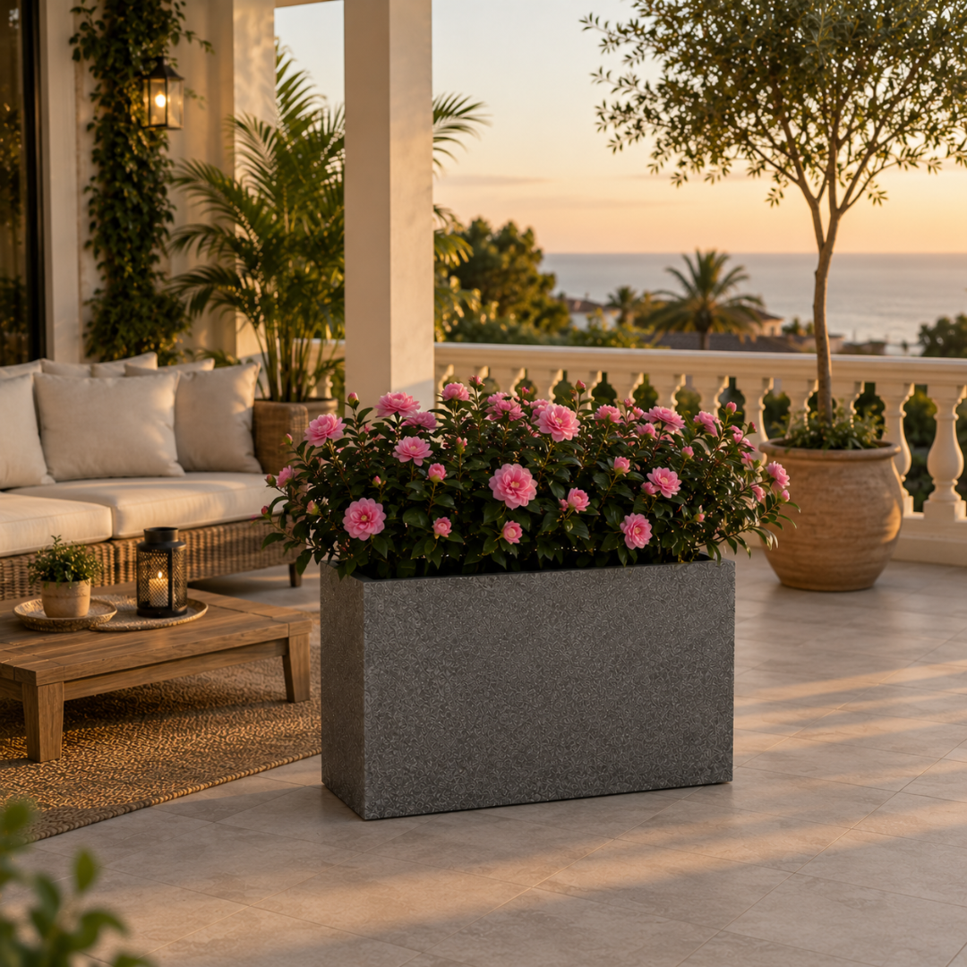 Jardinière haute rectangulaire extérieur