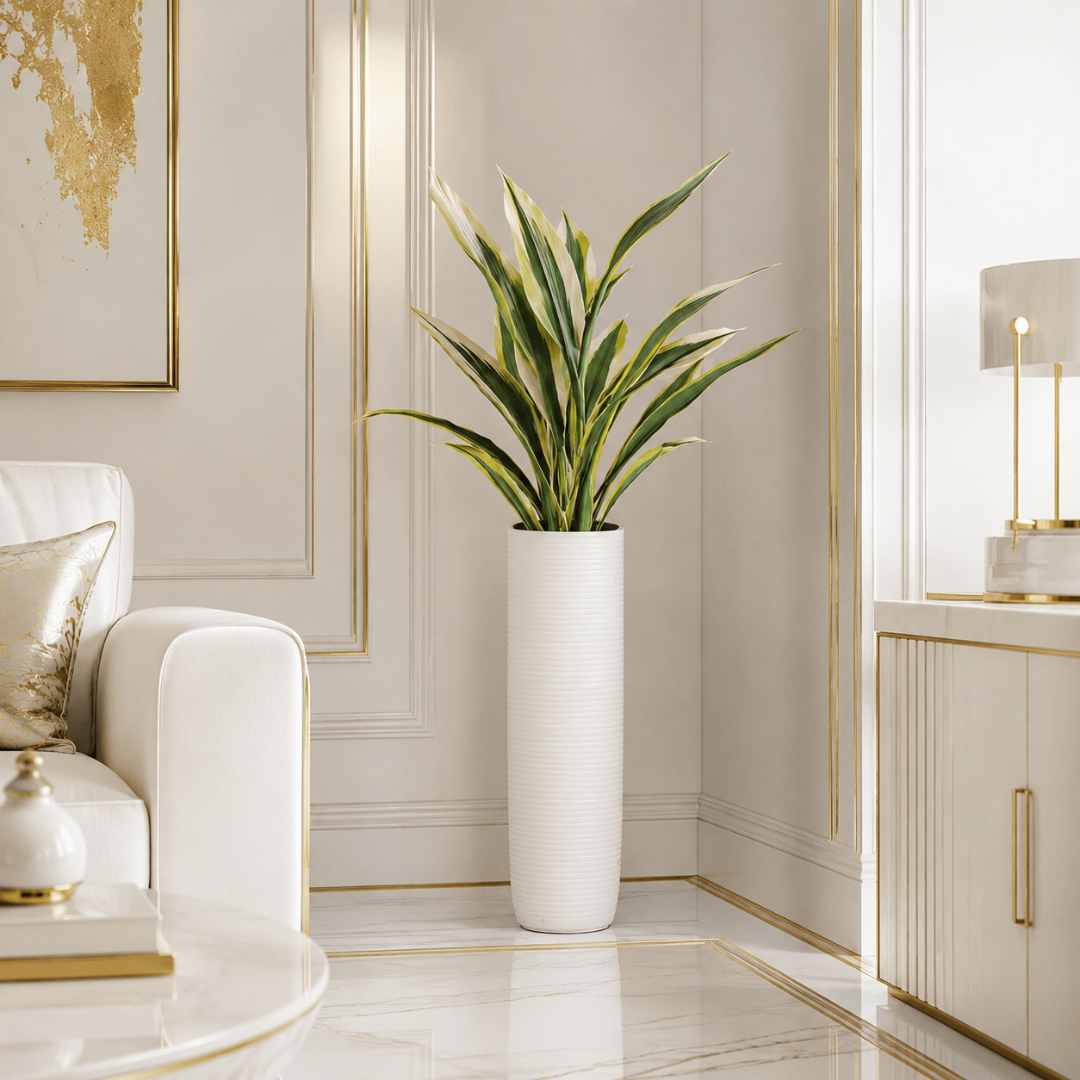 Grand vase blanc 60 cm