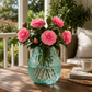 Vase bleu turquoise