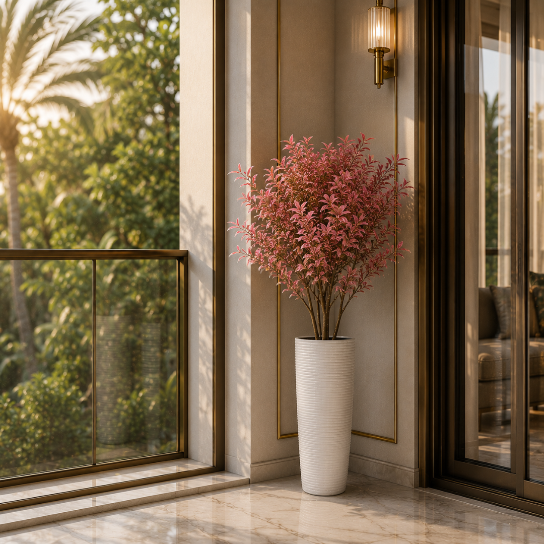 Grand vase blanc 60 cm