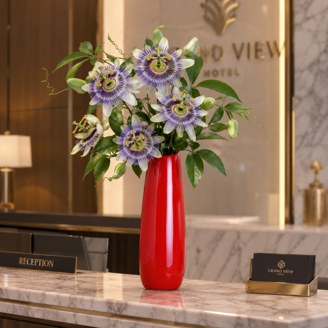 Grand vase rouge design