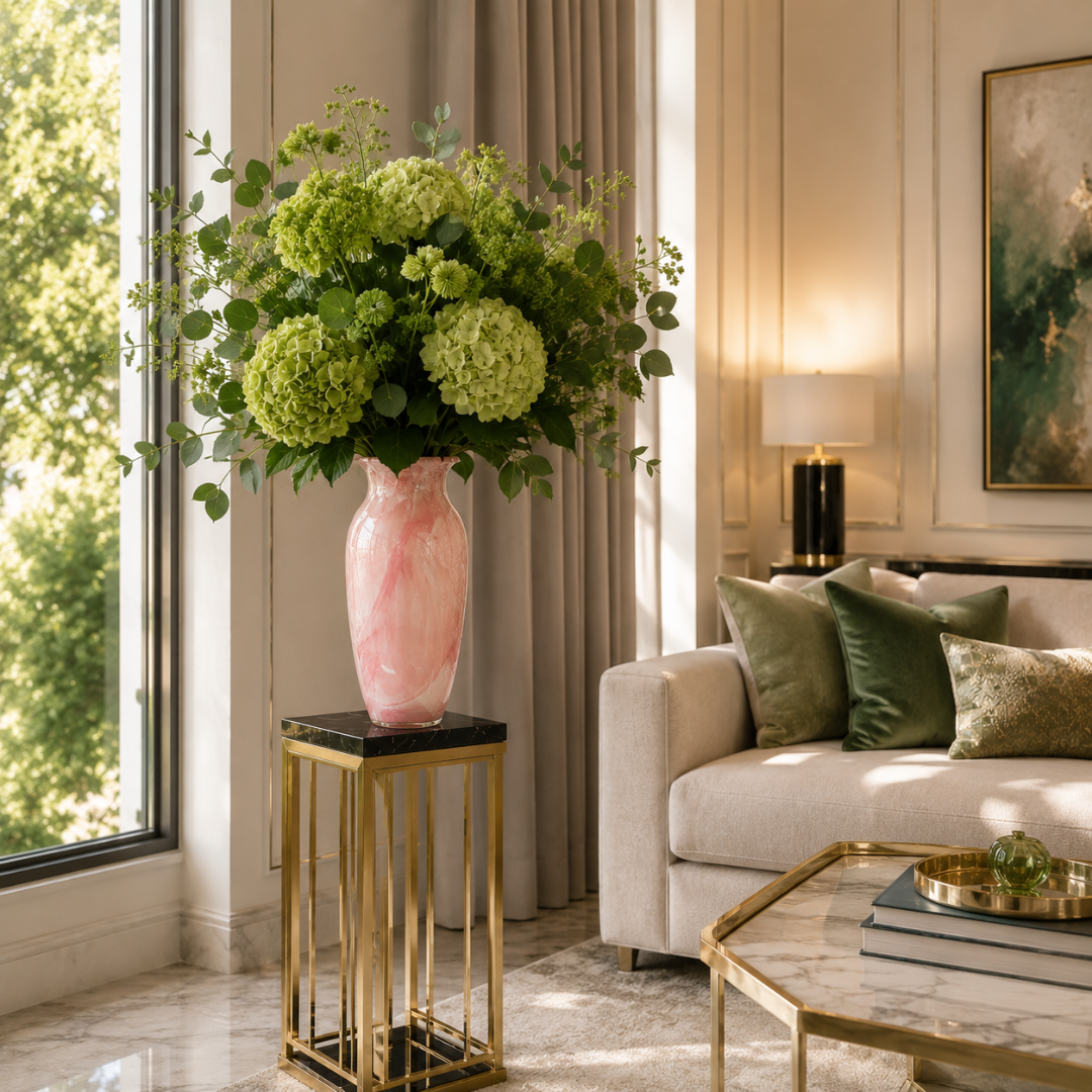 Grand vase rose