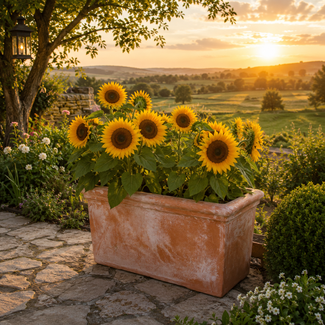 Jardinière en terre cuite 60 cm