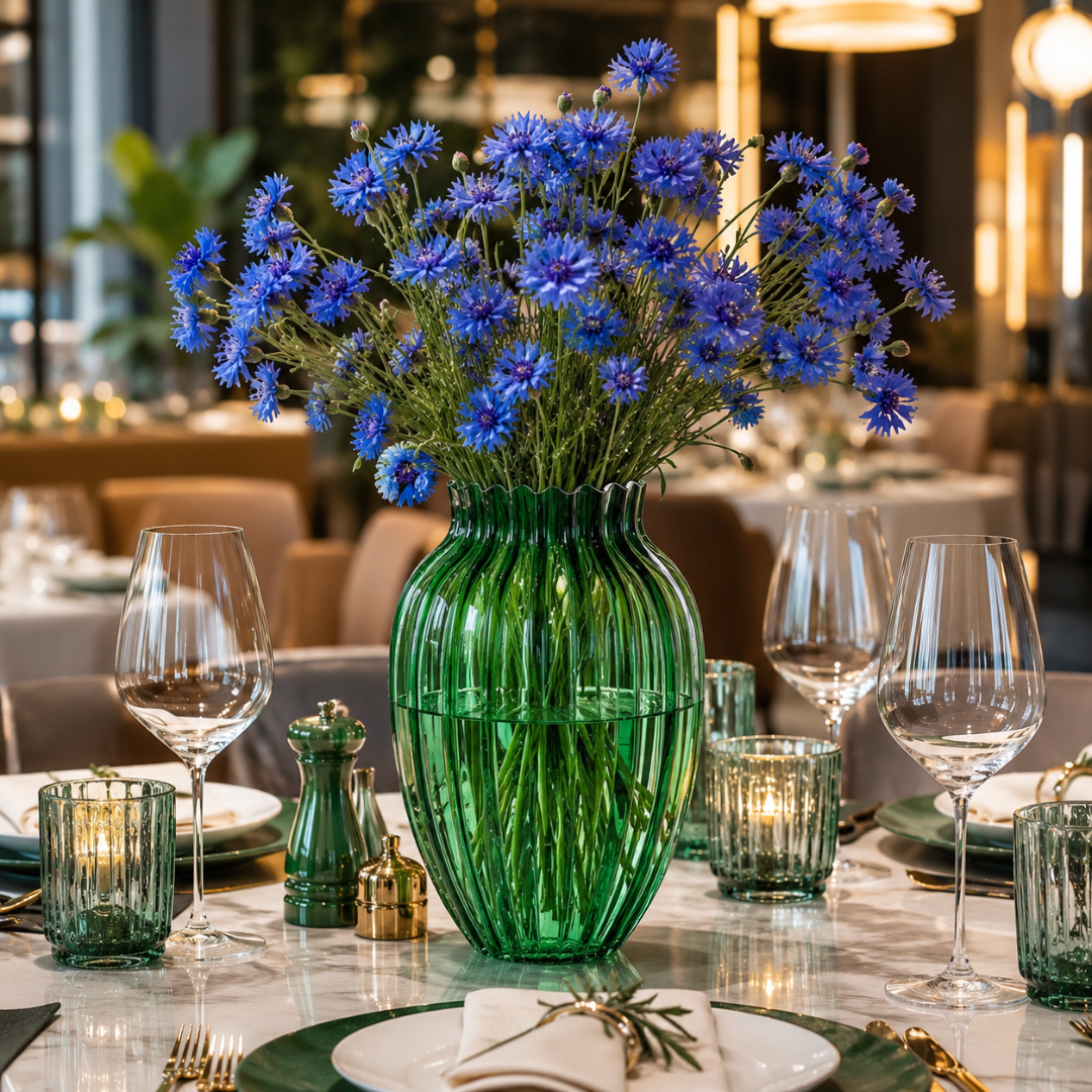 Vase vert foncé