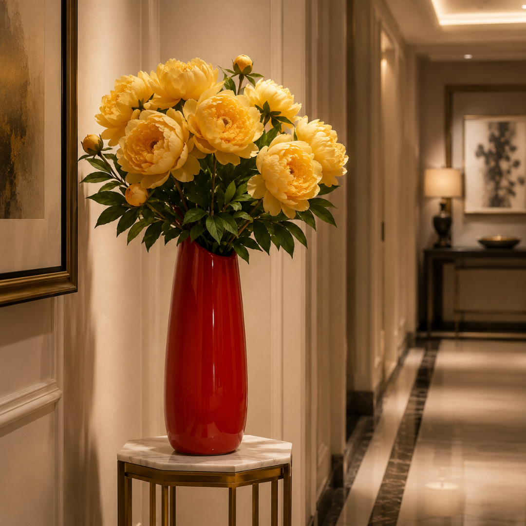 Grand vase rouge design