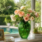 Vase vert foncé