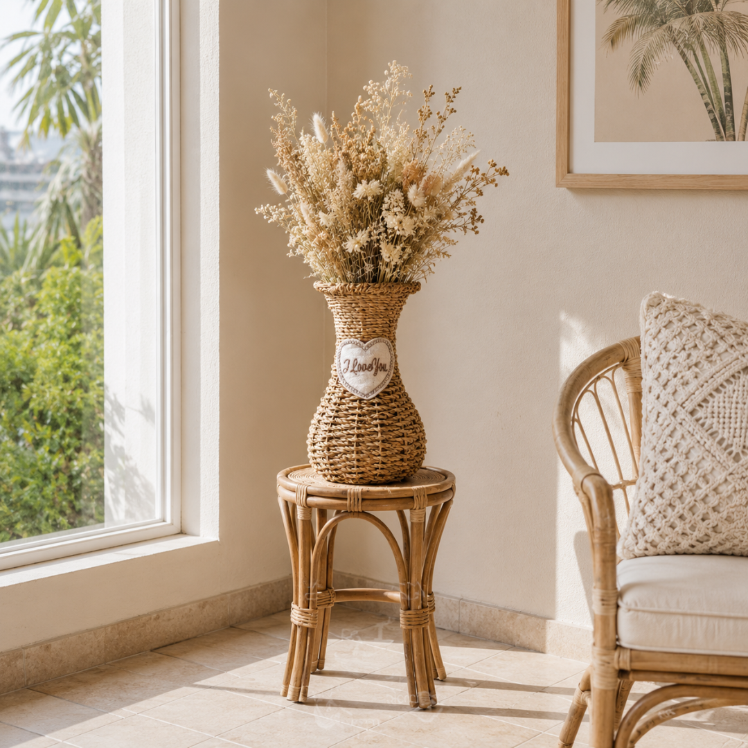 Vase en osier
