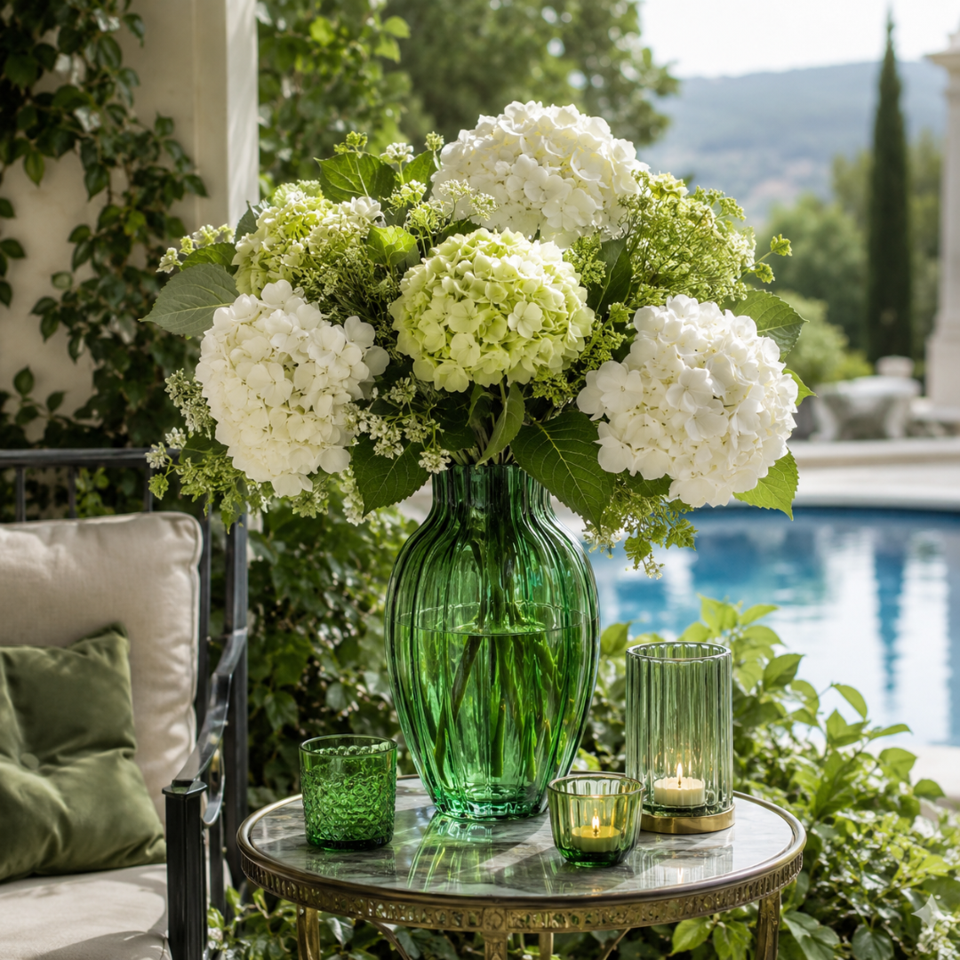 Vase vert foncé