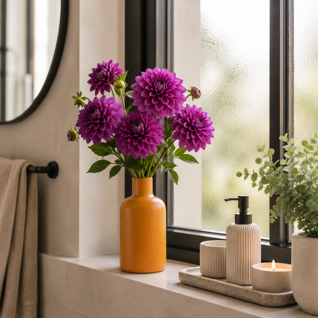 Vase jaune moutarde