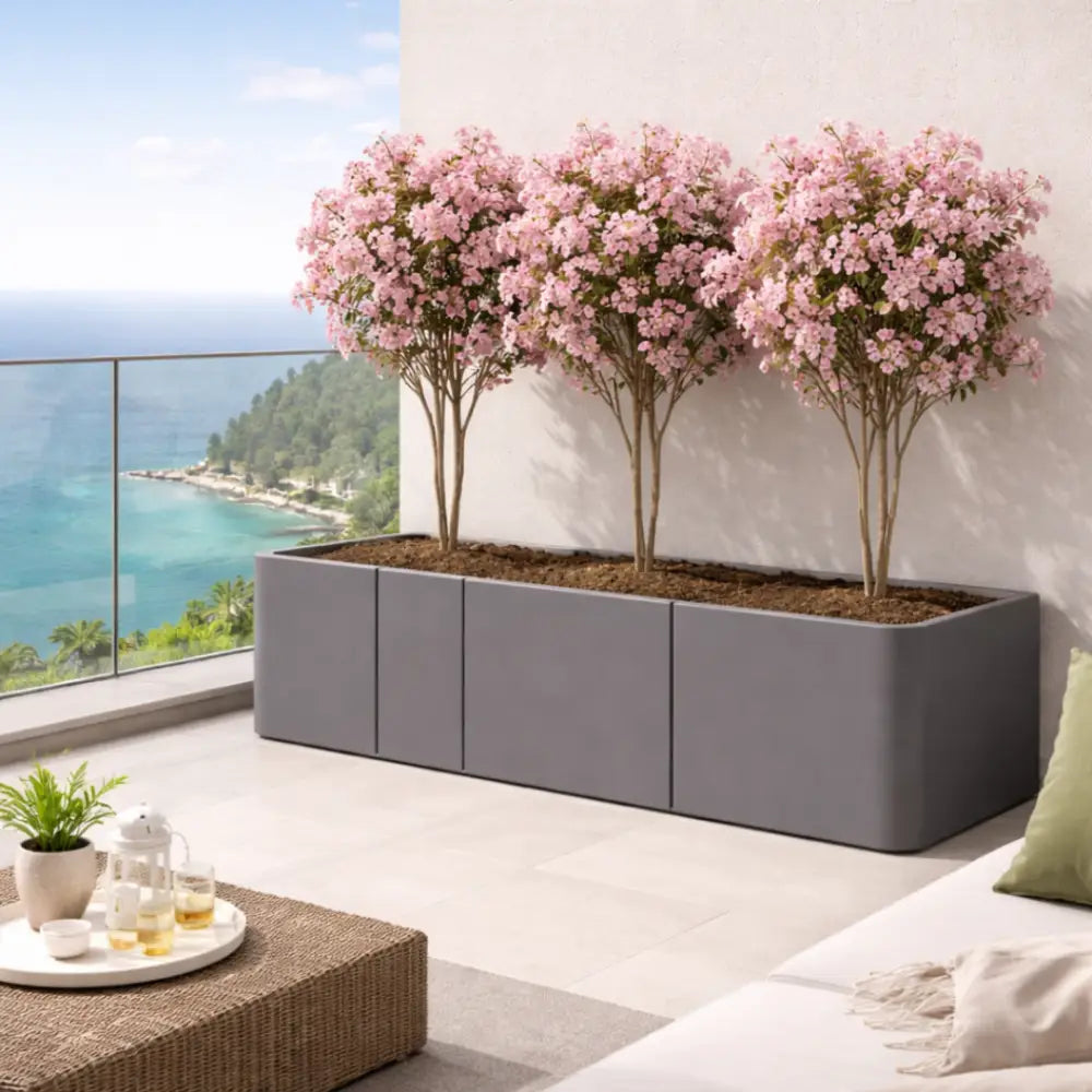 Bac à fleurs extérieur grande taille