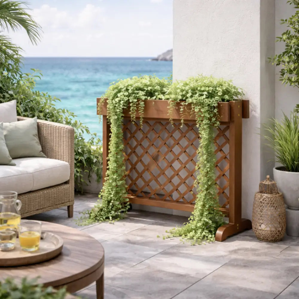Jardinière haute brise-vue