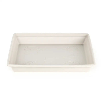 Coupelle carrée pour pot de fleur Lin (beige lin)