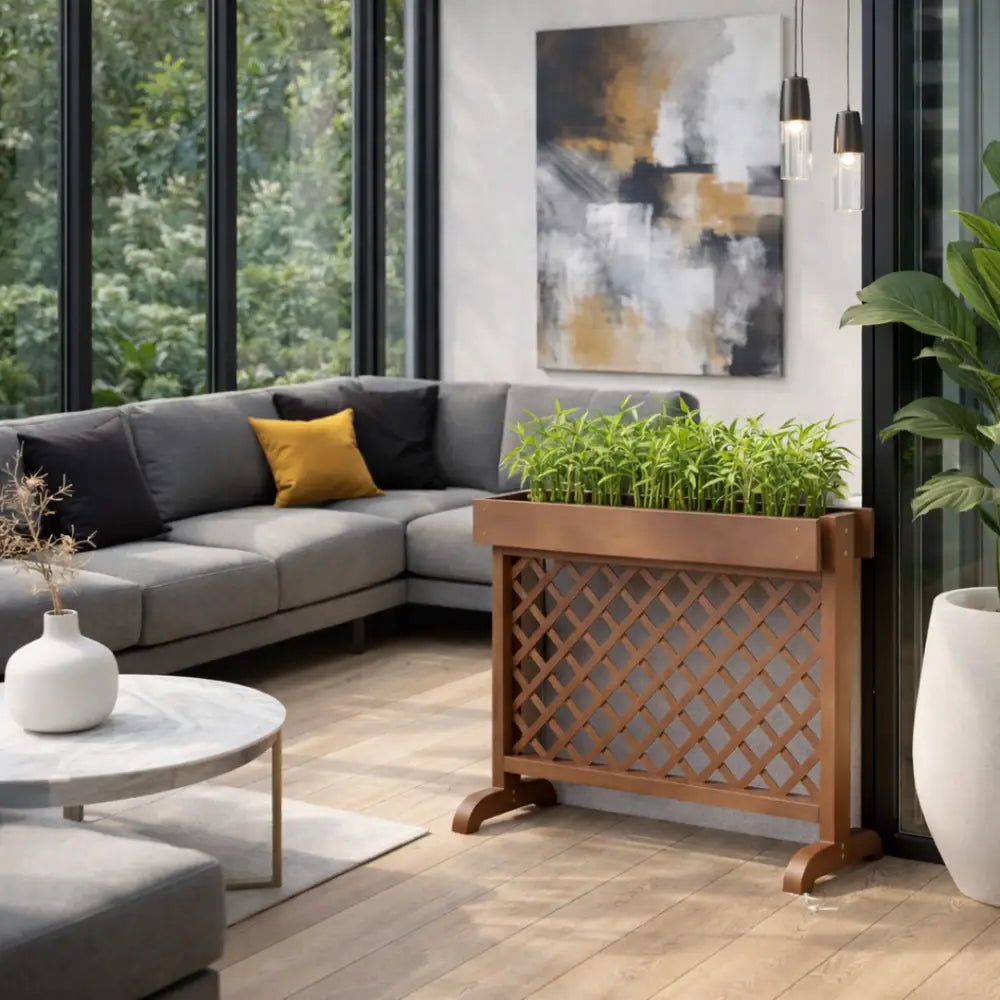 Jardinière haute brise-vue
