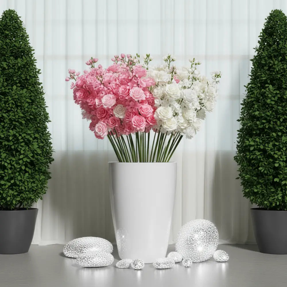 Grand pot de fleur avec réserve d’eau