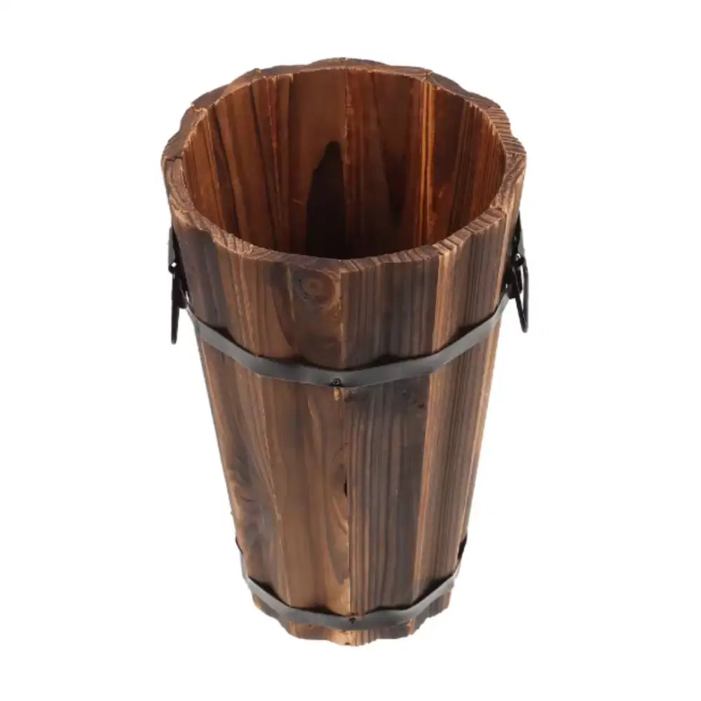 Grand pot de fleur bois