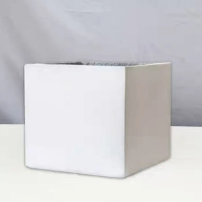 Grand pot de fleur carré - Blanc