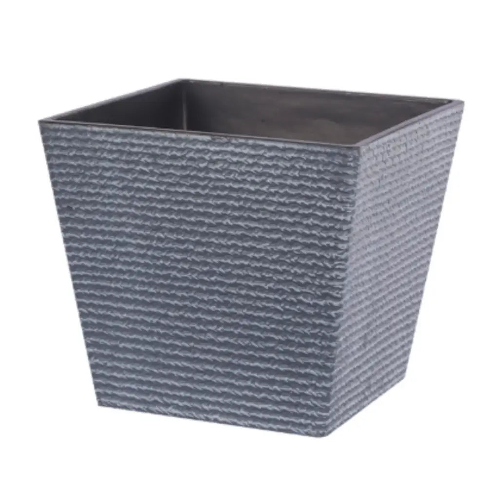 Grand pot de fleur carré extérieur Imitation chaux