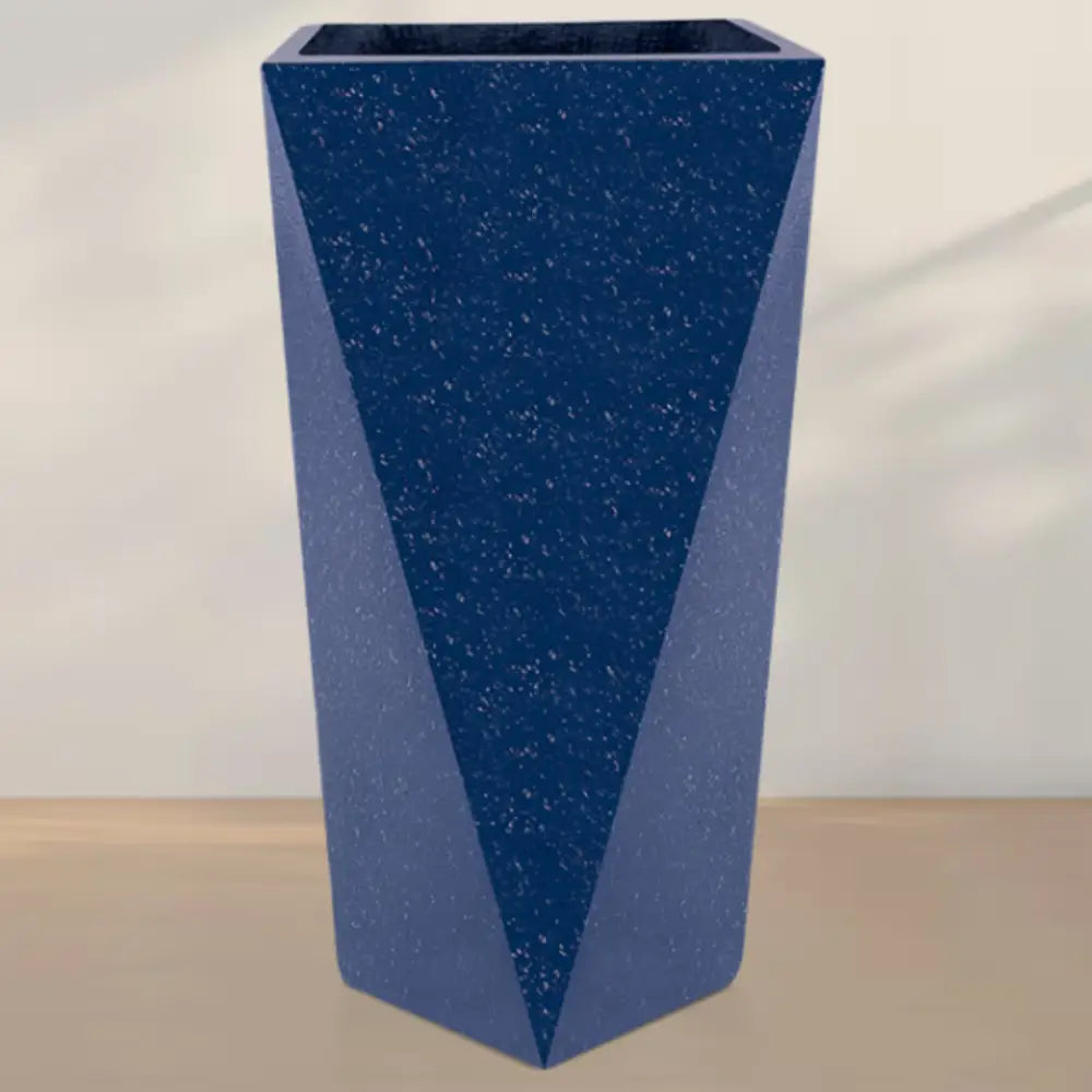 Grand pot de fleur de couleur - Bleu saphir