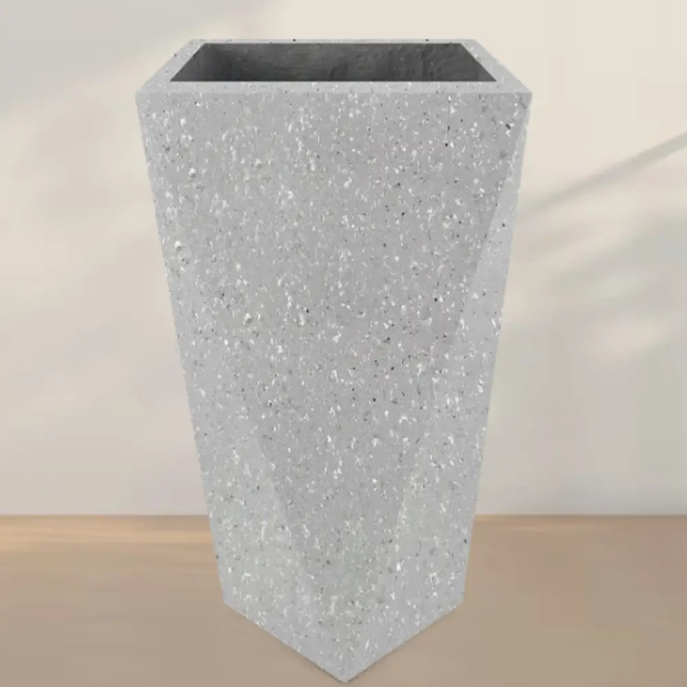 Grand pot de fleur de couleur - Gris brume