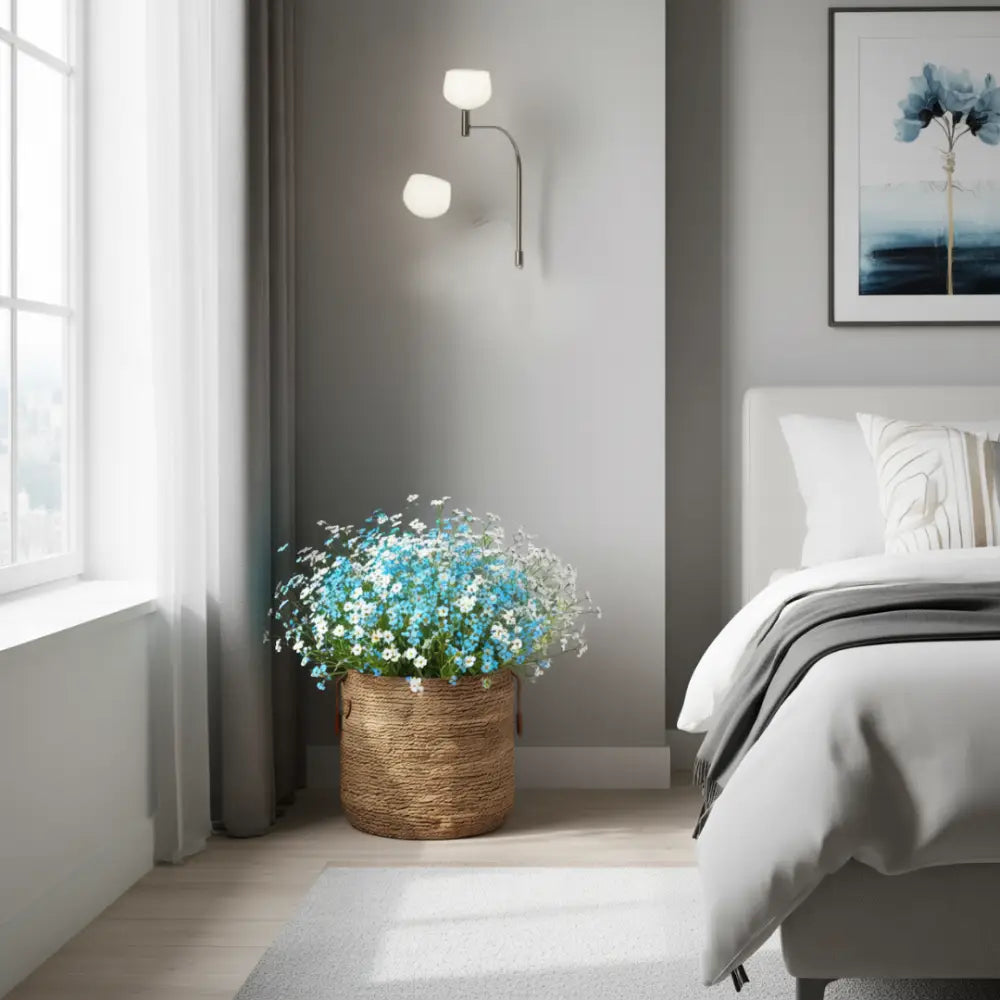 Grand pot de fleur en osier