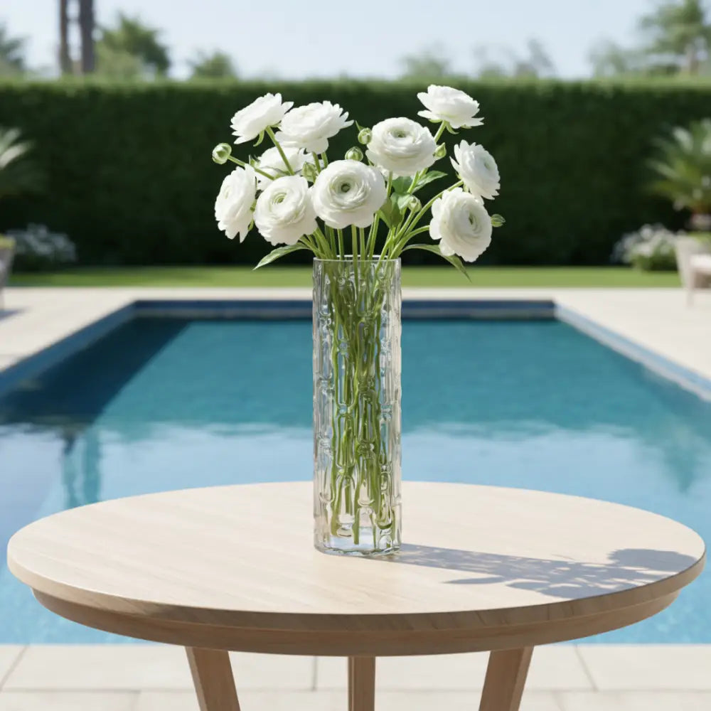 Grand pot de fleur en verre