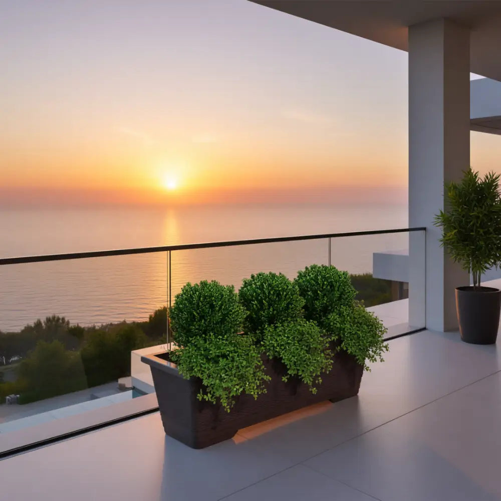 Grand pot de fleur extérieur 100 cm rectangulaire