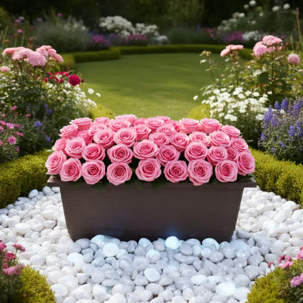 Grand pot de fleur extérieur 100 cm rectangulaire