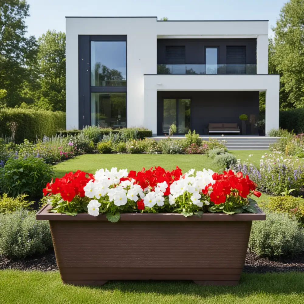 Grand pot de fleur extérieur 100 cm rectangulaire