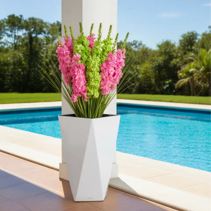 Grand pot de fleur exterieur 80 cm - Blanc
