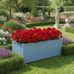 Grand pot de fleur exterieur bleu