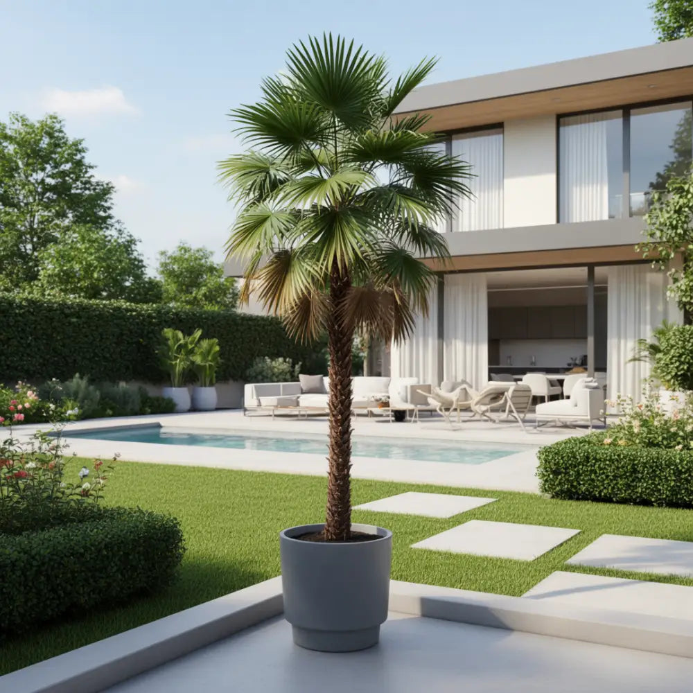 Grand pot de fleur exterieur pour palmier