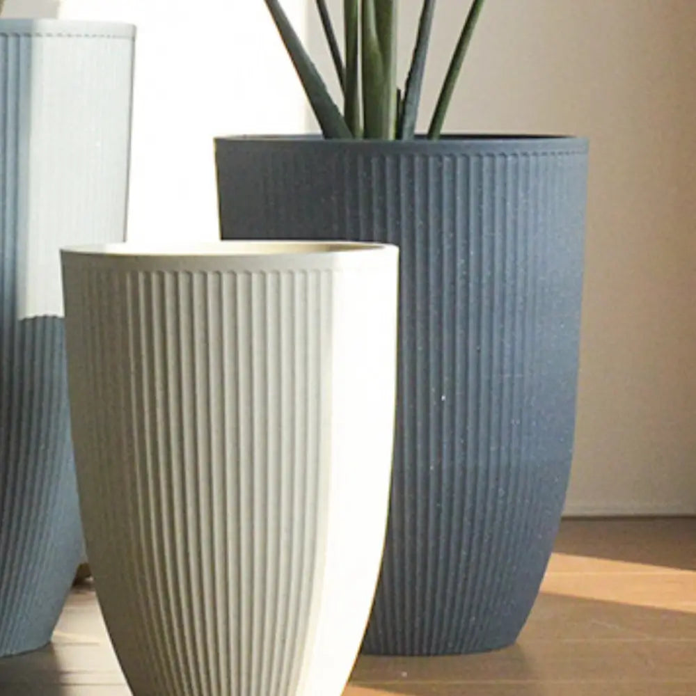 grand pot de fleur gris anthracite