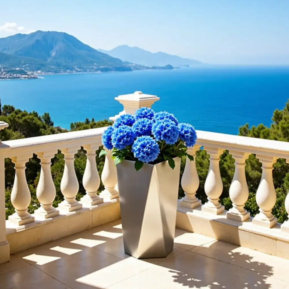 Grand pot de fleur métal