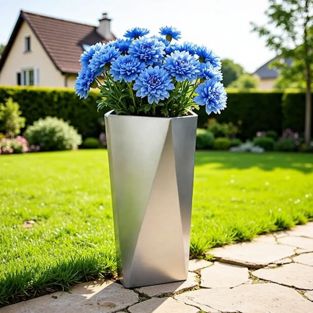 Grand pot de fleur métal