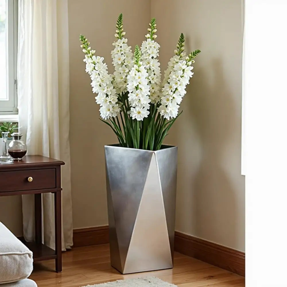 Grand pot de fleur métal