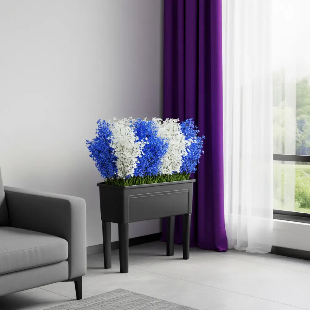 Grand pot de fleur rectangulaire