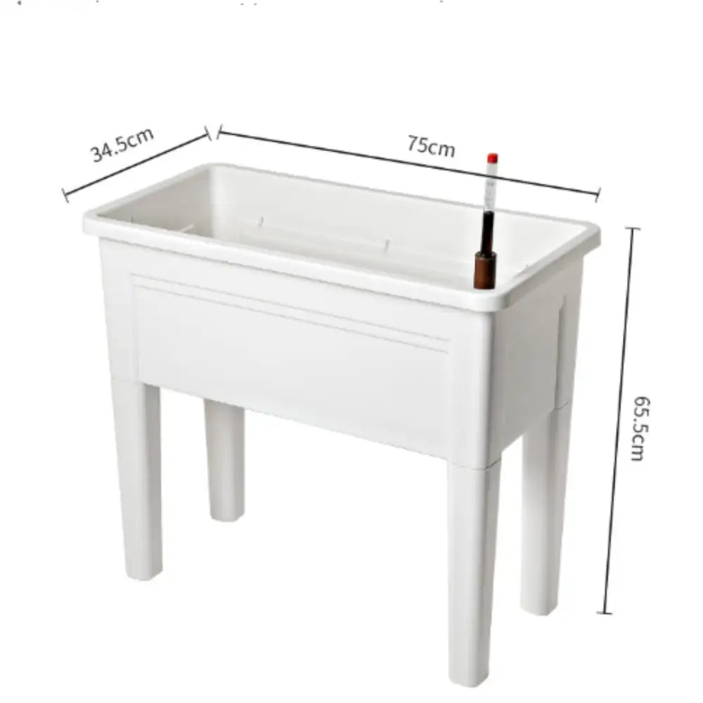 Grand pot de fleur rectangulaire