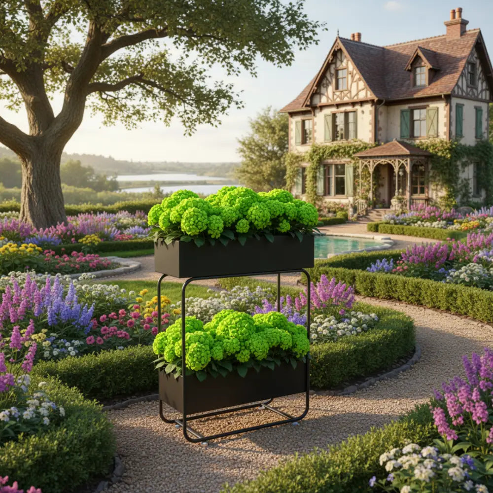 Grand pot de fleur sur pied