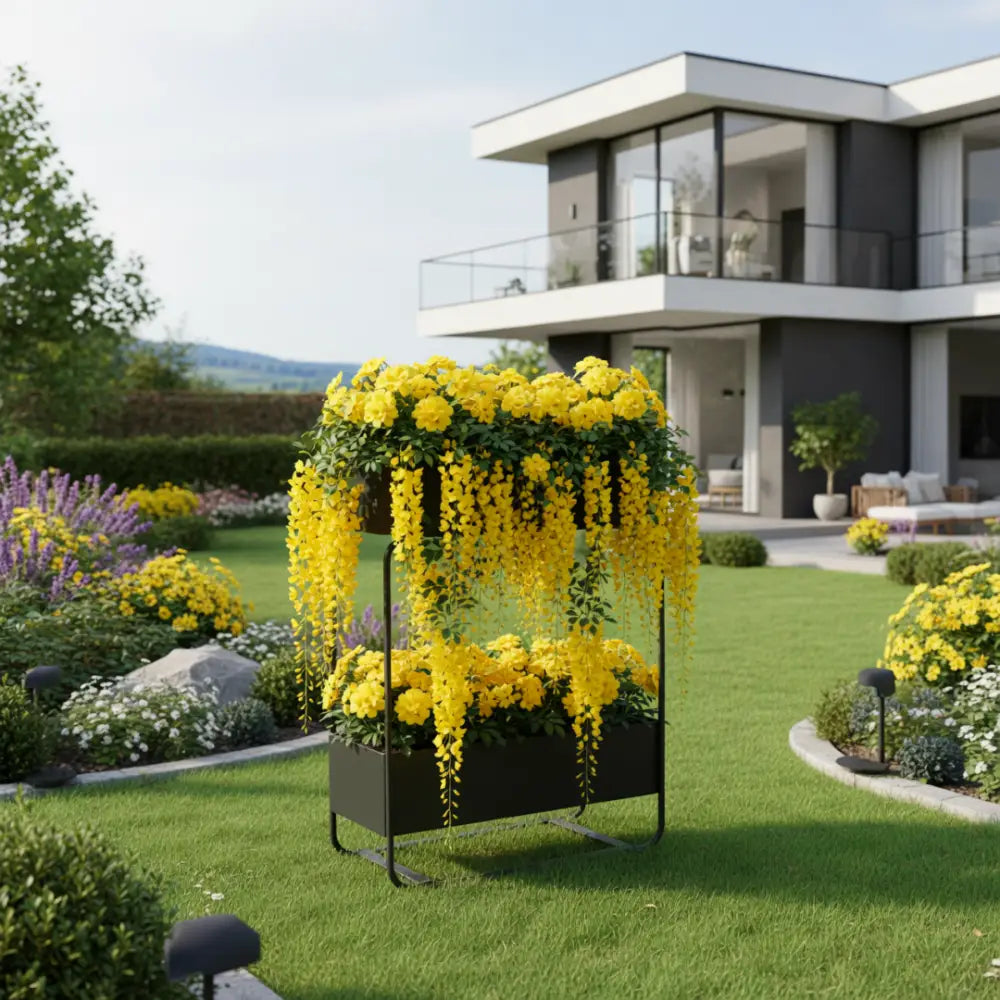 Grand pot de fleur sur pied