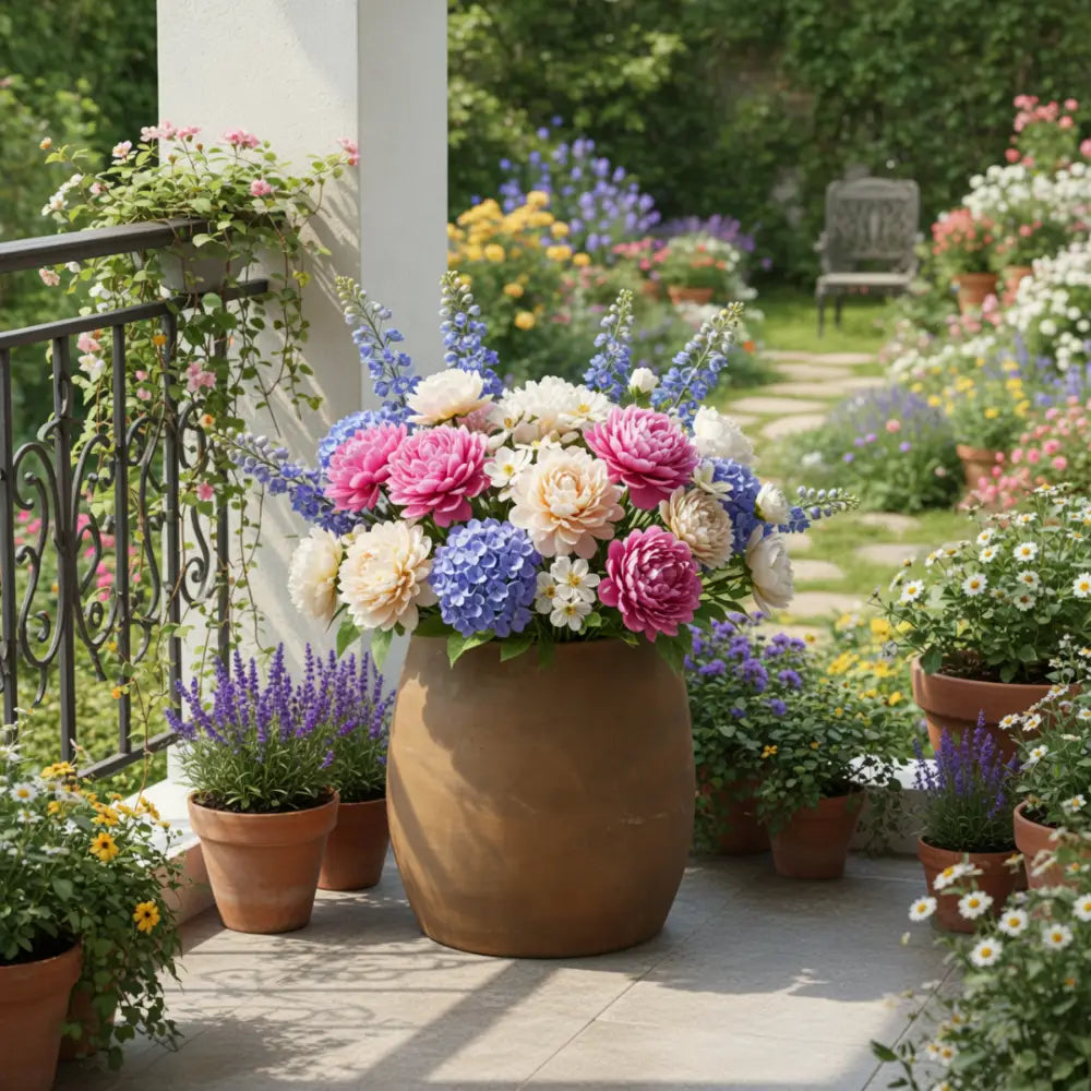 Grand pot de fleur terre cuite pas cher