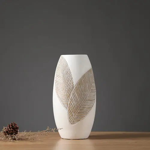 Grand vase blanc - 35 cm