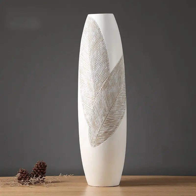 Grand vase blanc - 80 cm